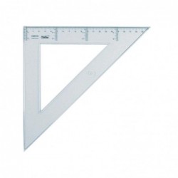 ESCUADRA TRANSPARENTE 20CMS.